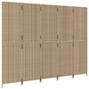 rumdeler 5 paneler polyrattan beige