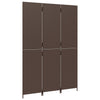rumdeler 3 paneler polyrattan brun