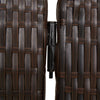rumdeler 3 paneler polyrattan brun