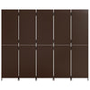 rumdeler 5 paneler polyrattan brun