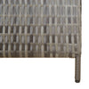 rumdeler 6 paneler polyrattan grå
