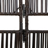 rumdeler 3 paneler polyrattan brun