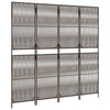 rumdeler 4 paneler polyrattan brun