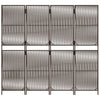 rumdeler 4 paneler polyrattan brun