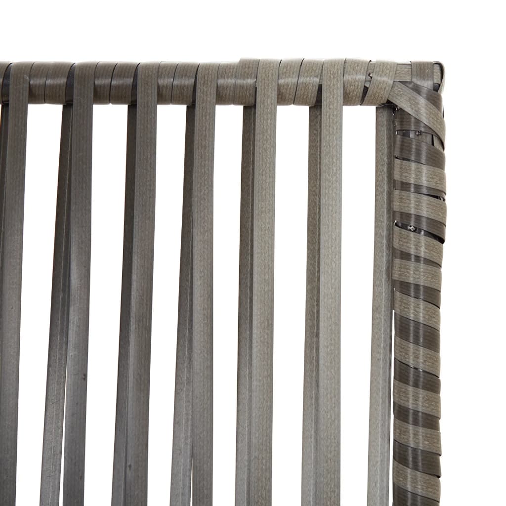 rumdeler 4 paneler polyrattan grå