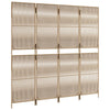 rumdeler 4 paneler polyrattan beige