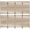 rumdeler 4 paneler polyrattan beige