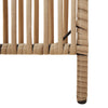 rumdeler 4 paneler polyrattan beige