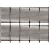 rumdeler 5 paneler polyrattan brun