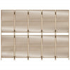 rumdeler 5 paneler polyrattan beige