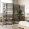 rumdeler 6 paneler polyrattan brun