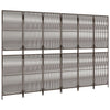 rumdeler 6 paneler polyrattan brun