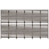 rumdeler 6 paneler polyrattan brun