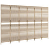 rumdeler 6 paneler polyrattan beige