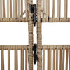 rumdeler 6 paneler polyrattan beige