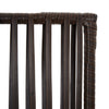 rumdeler 3 paneler polyrattan brun