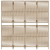 rumdeler 4 paneler polyrattan beige