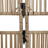 rumdeler 4 paneler polyrattan beige