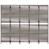rumdeler 5 paneler polyrattan brun