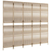 rumdeler 5 paneler polyrattan beige