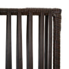 rumdeler 6 paneler polyrattan brun