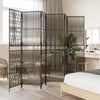 rumdeler 6 paneler polyrattan grå