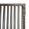 rumdeler 6 paneler polyrattan grå