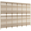 rumdeler 6 paneler polyrattan beige