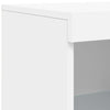 skænk med LED-lys 41x37x100 cm hvid