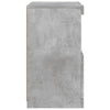 skænk med LED-lys 41x37x67 cm betongrå