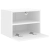 væghængte tv-borde 2 stk. 40x30x30 cm konstrueret træ hvid