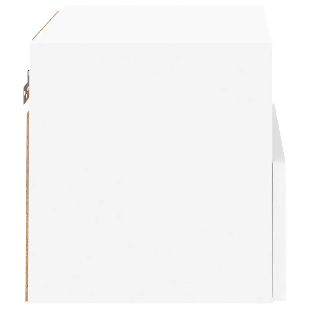 væghængte tv-borde 2 stk. 40x30x30 cm konstrueret træ hvid