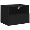 væghængte tv-borde 2 stk. 40x30x30 cm konstrueret træ sort
