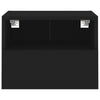 væghængte tv-borde 2 stk. 40x30x30 cm konstrueret træ sort