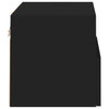 væghængte tv-borde 2 stk. 40x30x30 cm konstrueret træ sort