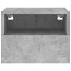 væghængt tv-bord 40x30x30 cm konstrueret træ betongrå