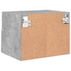 væghængt tv-bord 40x30x30 cm konstrueret træ betongrå