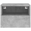 væghængte tv-borde 2 stk. 40x30x30 cm konstrueret træ betongrå