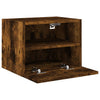 væghængt tv-bord 40x30x30 cm konstrueret træ røget sonoma-eg