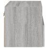 væghængt tv-bord 2 stk. 40x30x30 cm konstrueret træ grå sonoma