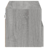 væghængt tv-bord 60x30x30 cm konstrueret træ grå sonoma-eg