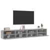 væghængte tv-borde 2 stk. 100x30x30 cm konstrueret træ betongrå