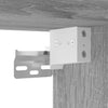 væghængt tv-bord 2 stk. 100x30x30 cm konstrueret træ grå sonoma