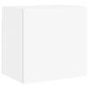 væghængte tv-borde 2 stk. 40,5x30x40 cm konstrueret træ hvid