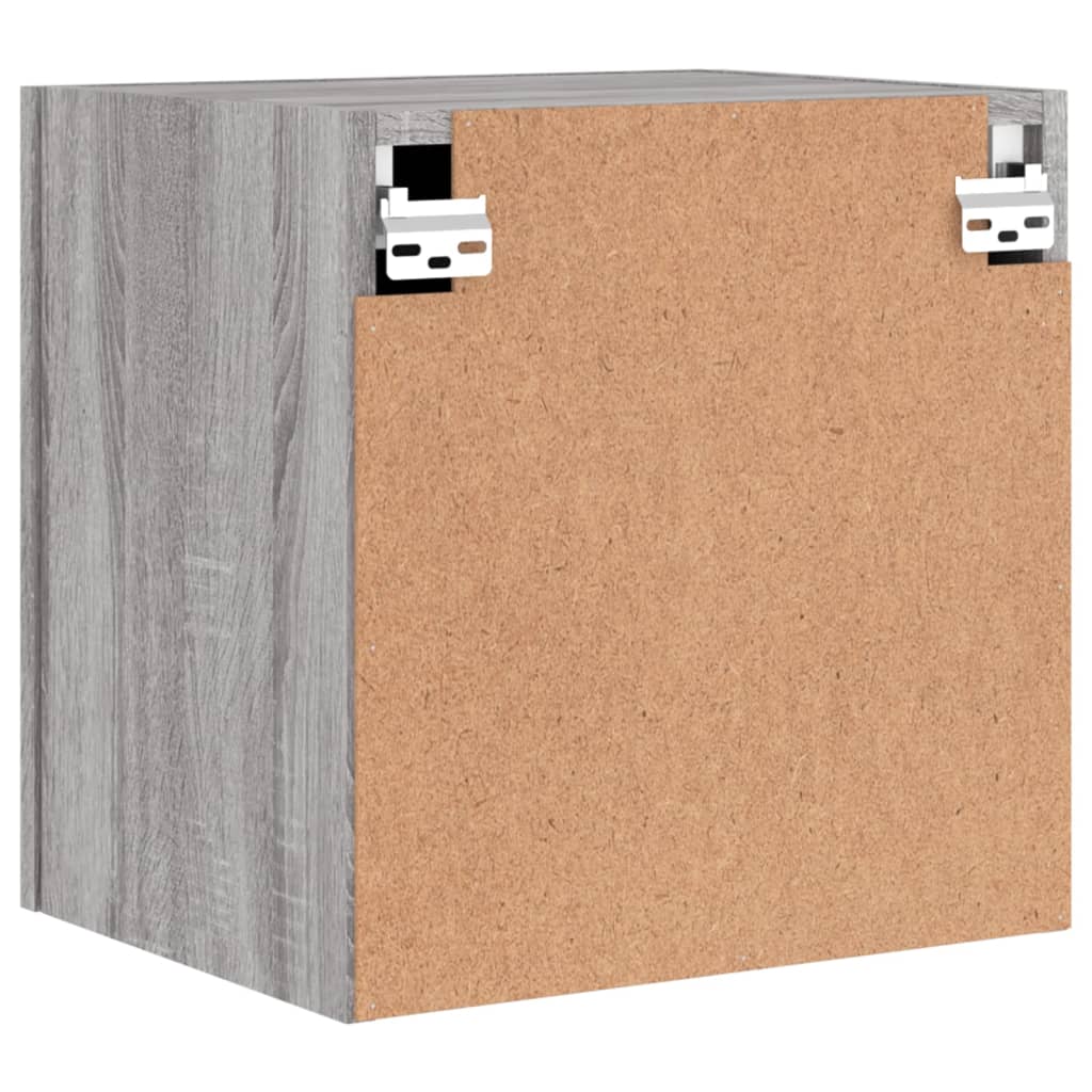 tv-bord til væg 2 stk. 40,5x30x40 cm konstrueret træ grå sonoma