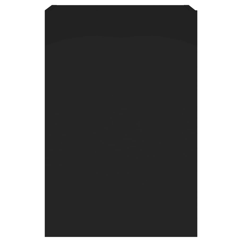 væghængt tv-bord 40,5x30x60 cm konstrueret træ sort