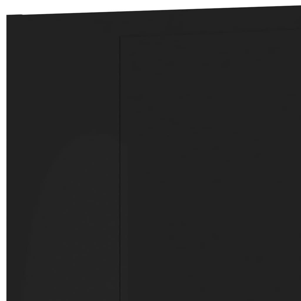 væghængt tv-bord 40,5x30x60 cm konstrueret træ sort