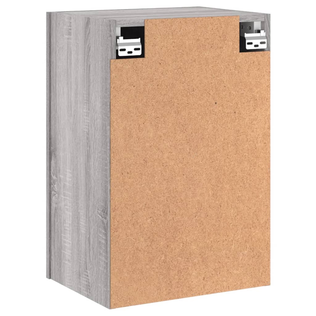 væghængt tv-bord 40,5x30x60 cm konstrueret træ grå sonoma-eg