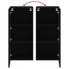 væghængt tv-bord 40,5x30x90 cm konstrueret træ sort