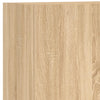 væghængt tv-bord 40,5x30x102 cm konstrueret træ sonoma-eg